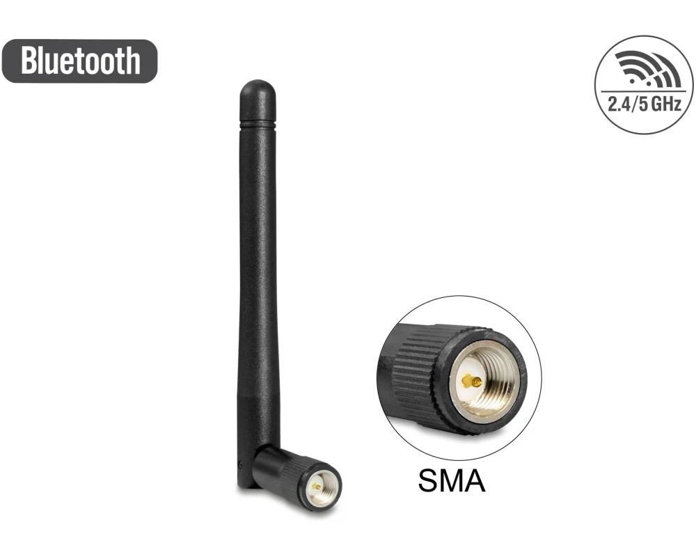 Delock WLAN 802.11 ac SMA St 2 dBi SMA 2 dBi Rundstrahl