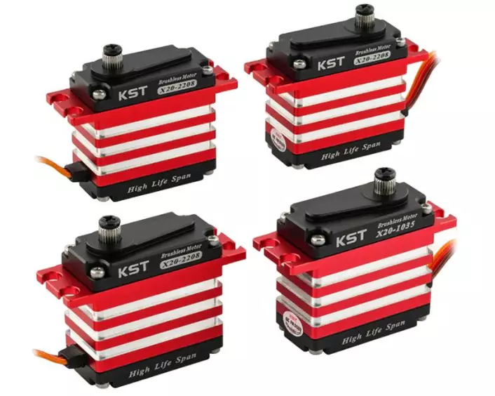 KST Servo-Set Heli Combo 3x X20-2208 HLS, 1x X20-1035 HLS