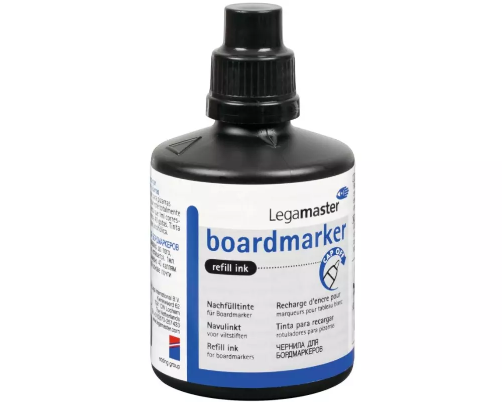 Legamaster Tusche Boardmarker Nachfülltinte, Schwarz, 100 ml