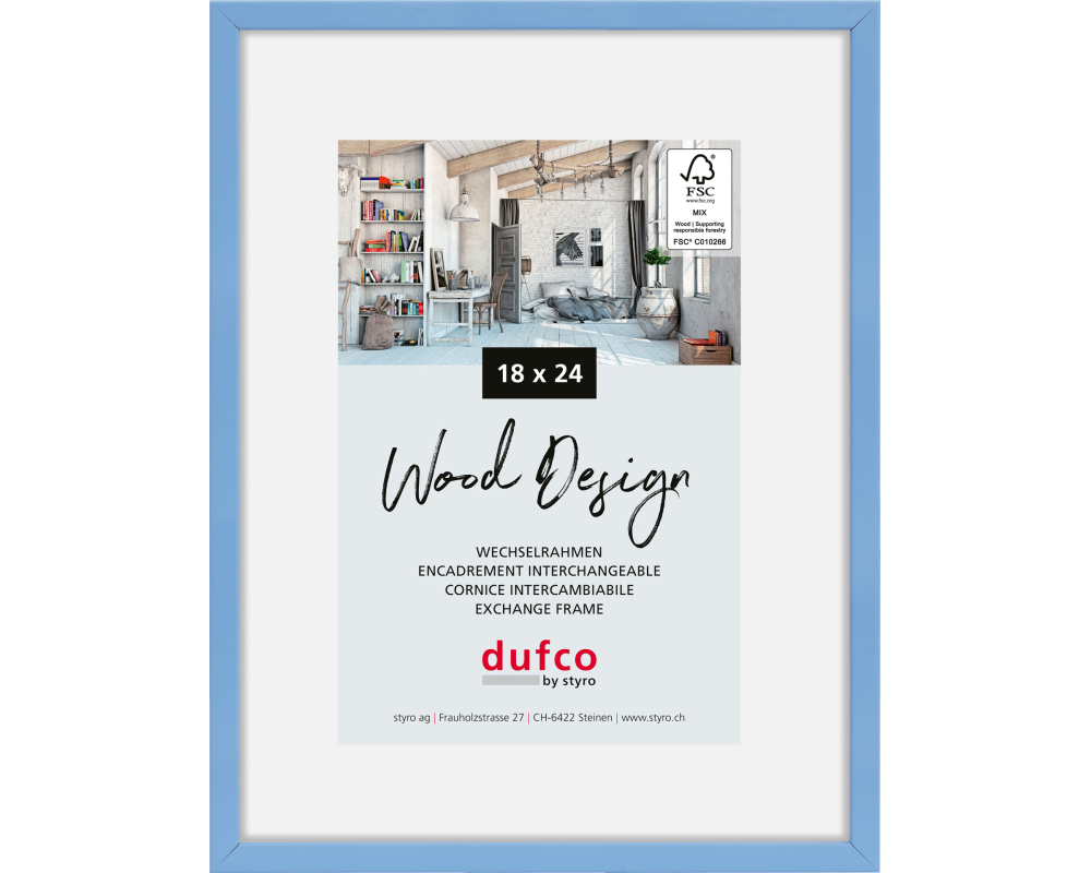 DUFCO Bilderrahmen Hay 18x24cm 1610.81063 hellblau