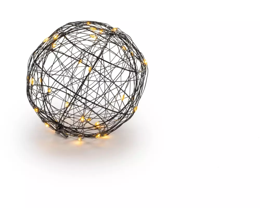 STT Tischdeko 3D Ball Nero S, Ø 12 cm