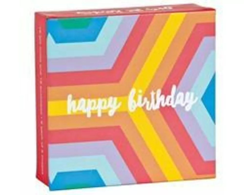 Over the Rainbow Mini FlipTop Notecard Box