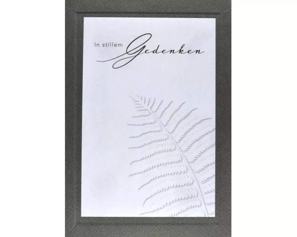 ABC Trauerkarte In stillem Gedanken A5