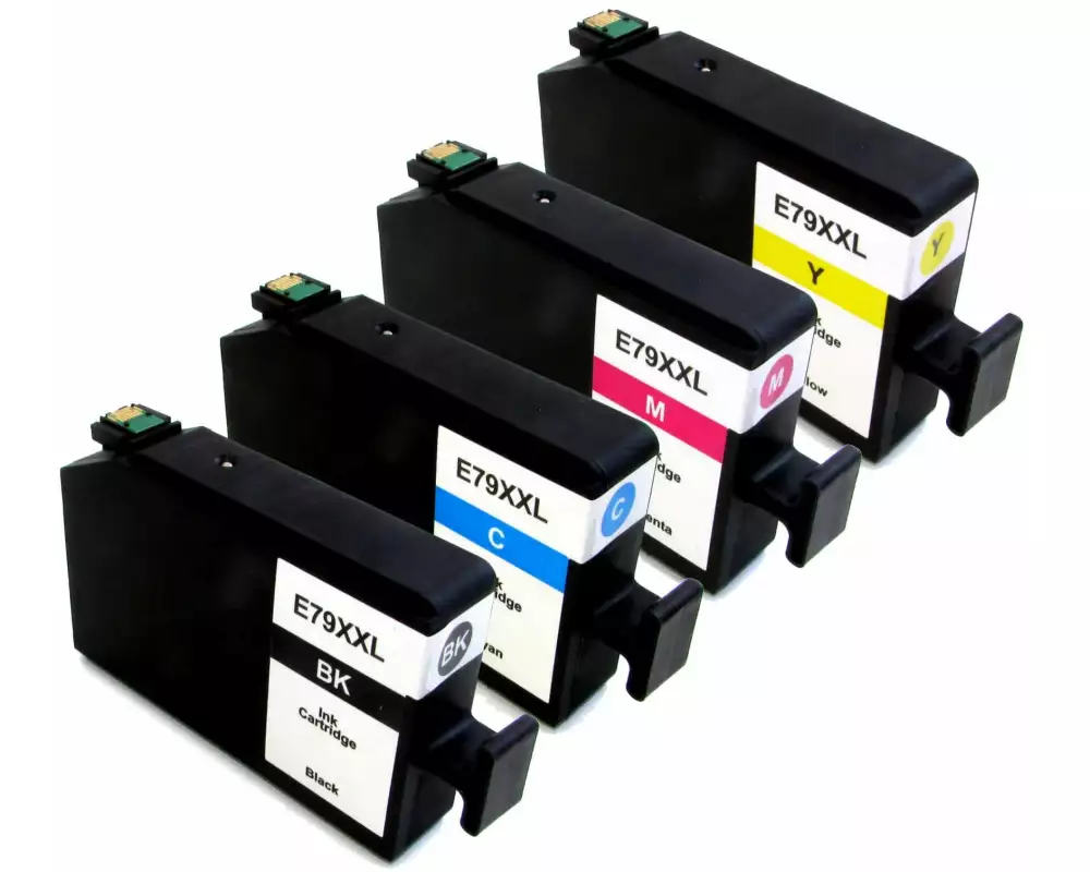 Peach Tintenset Epson 79XXL / T7895 BK, C, M, Y