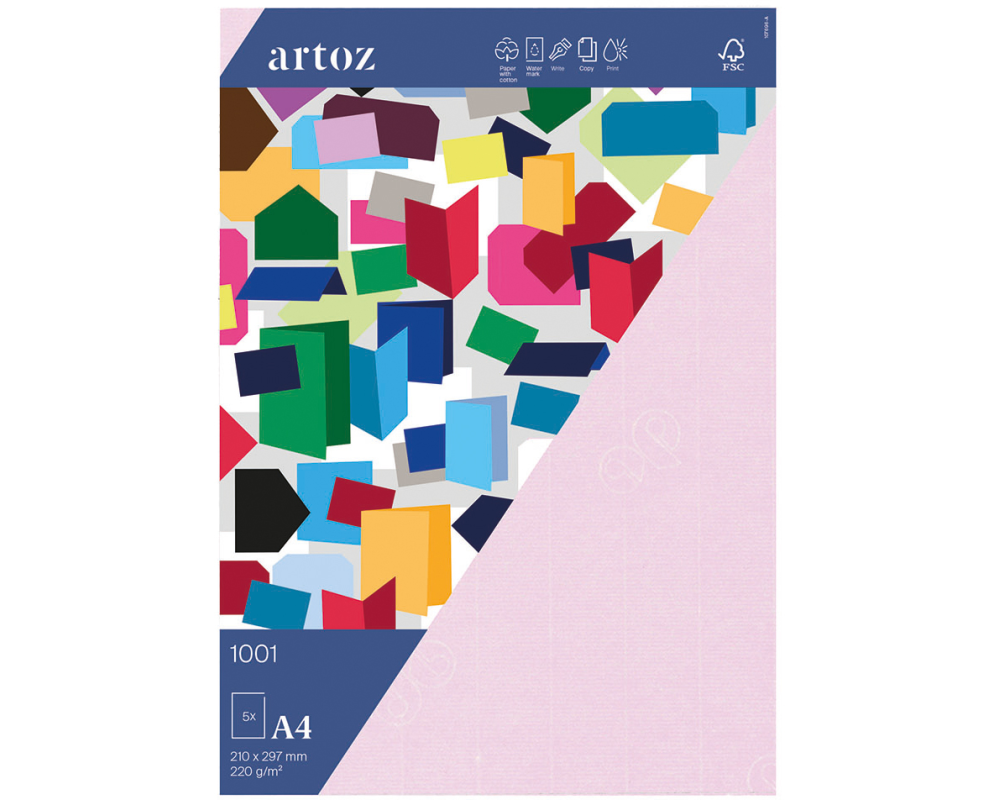 ARTOZ Karten 1001 A4 10769614-483 220g, kirschblüte 5 Blatt