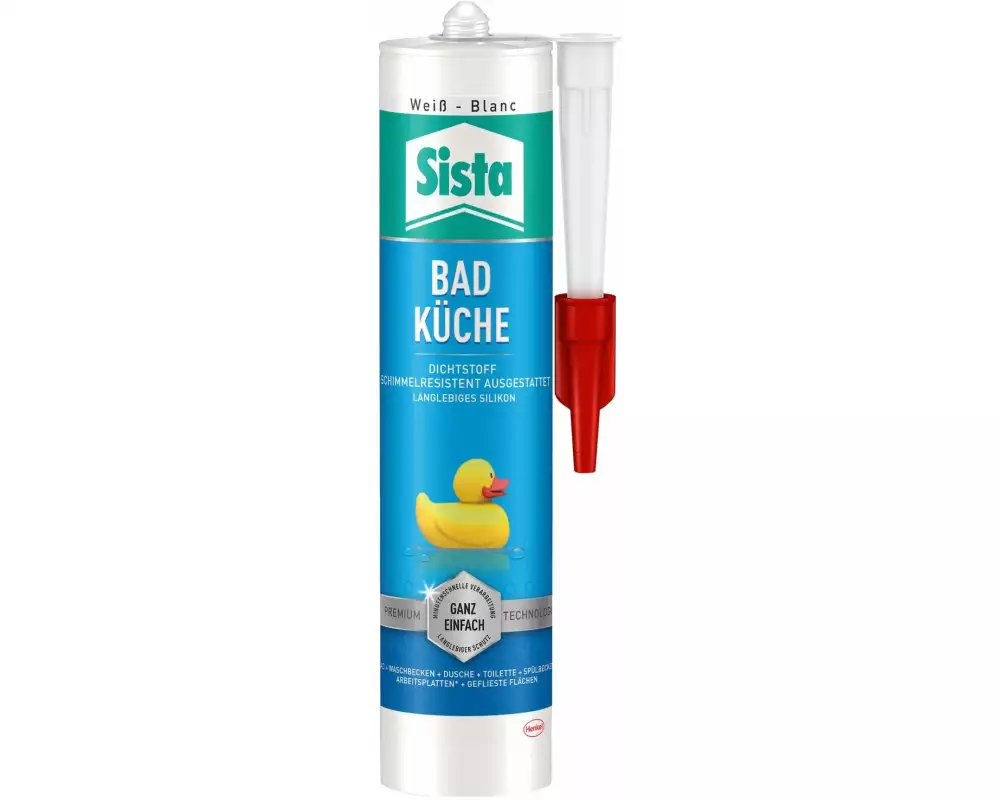 Sista Dichtmasse Bad & Küche 280 ml, Weiss