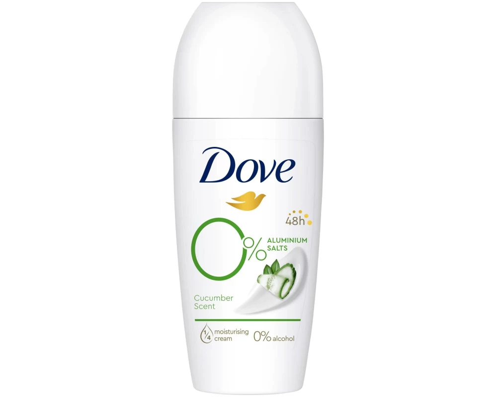 Dove Deo Roll-on 0% Zink Gurkenduft 50 ml