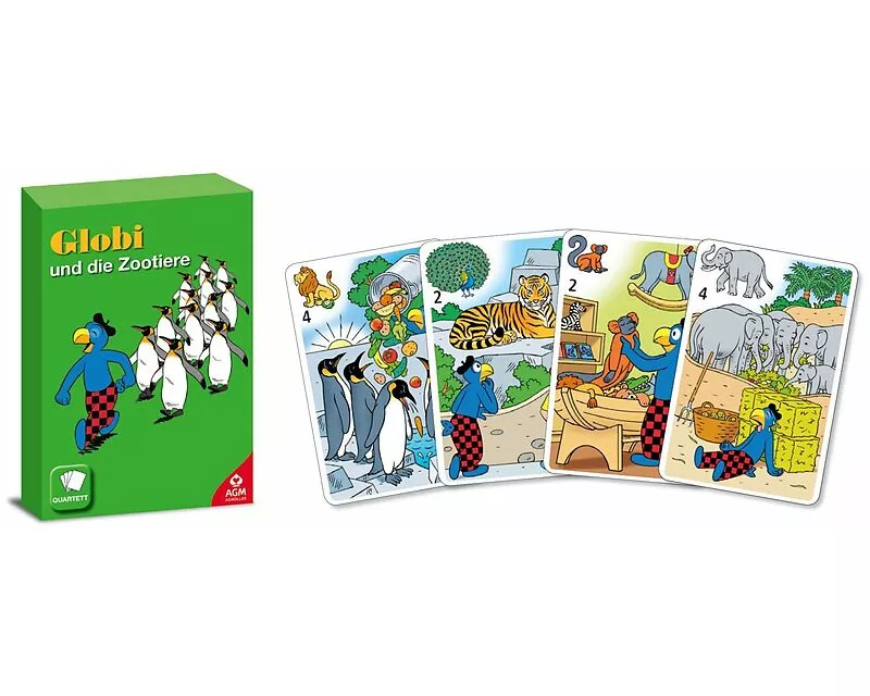 Globi Quartett und die Zootiere