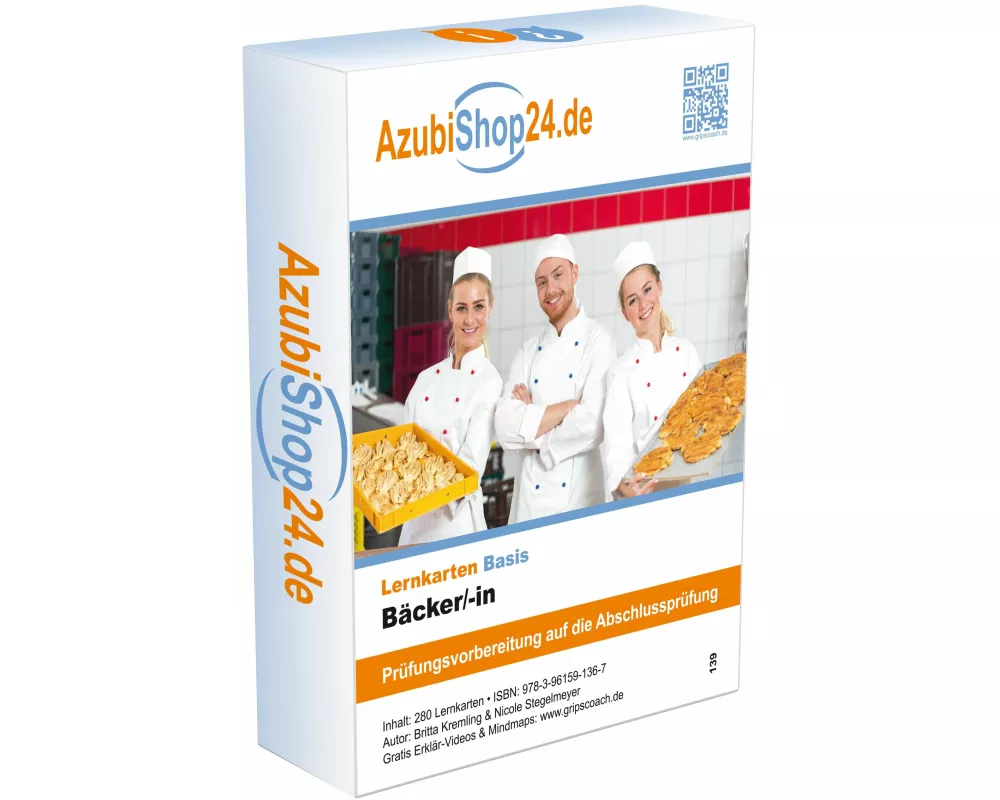 AzubiShop24.de Basis-Lernkarten. Bäcker/in Prüfungsvorbereitung