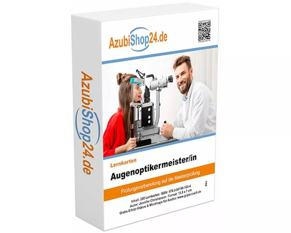 AzubiShop24.de Basis-Lernkarten Augenoptikermeister/in. Prüfungsvorbereitung