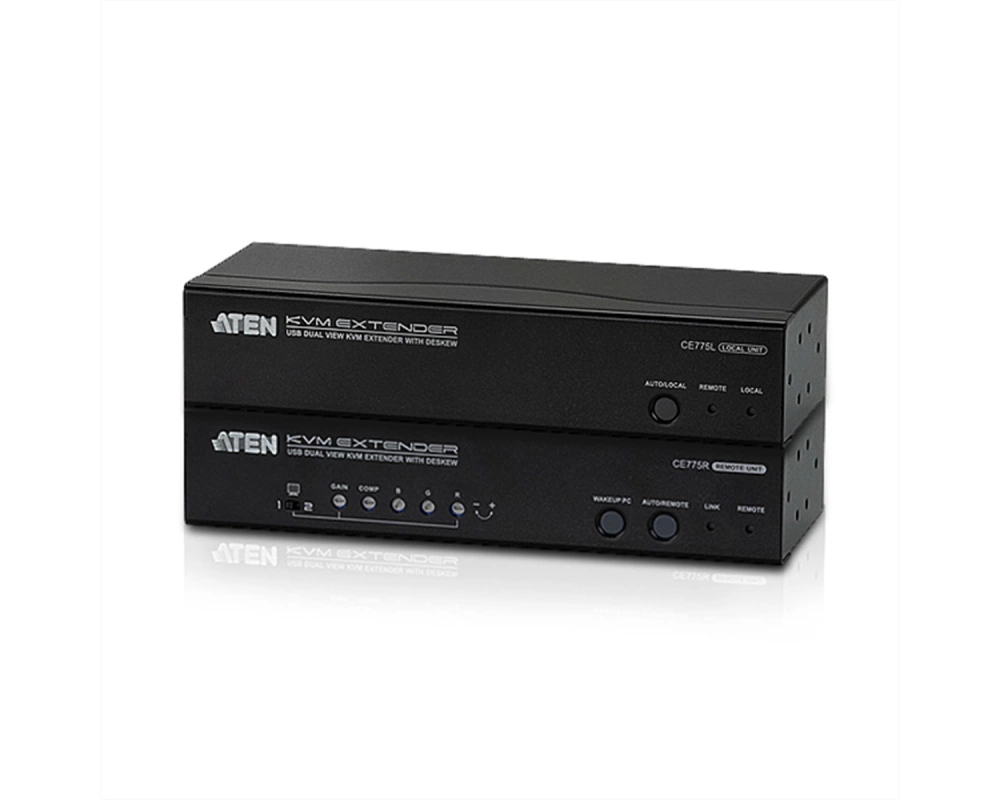 ATEN CE775 USB VGA Dual View KVM Extender