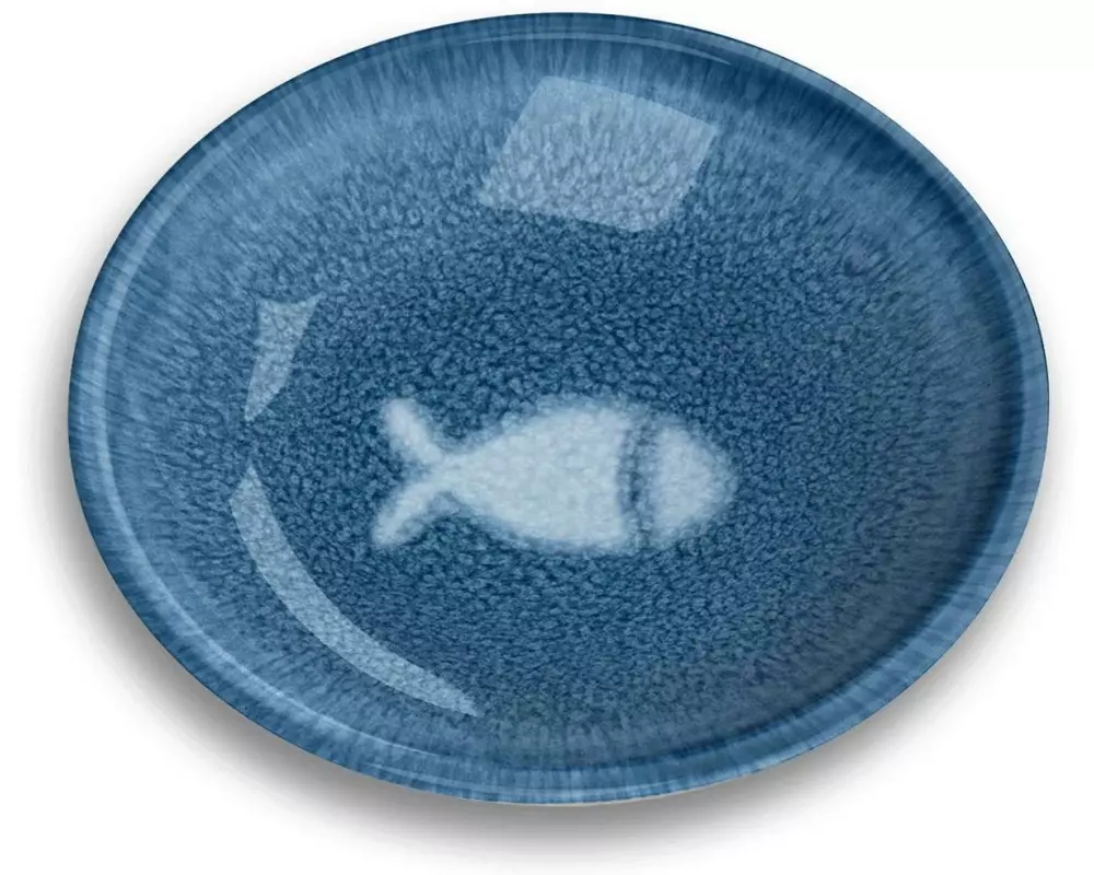 Tarhong Indigo Fish Melamin-Schale Ø 13 cm H 3 cm