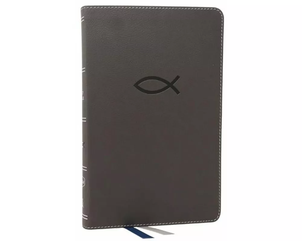 Nkjv, Thinline Bible Youth Edition, Leathersoft, Gray, Red Letter Edition, Comfort Print