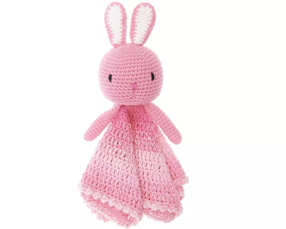 Rico Design Häkelset Baby Blankies Hase, 8-teilig