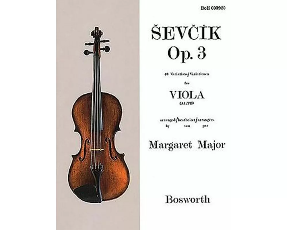 Sevcik for Viola, Opus 3: 40 Variations