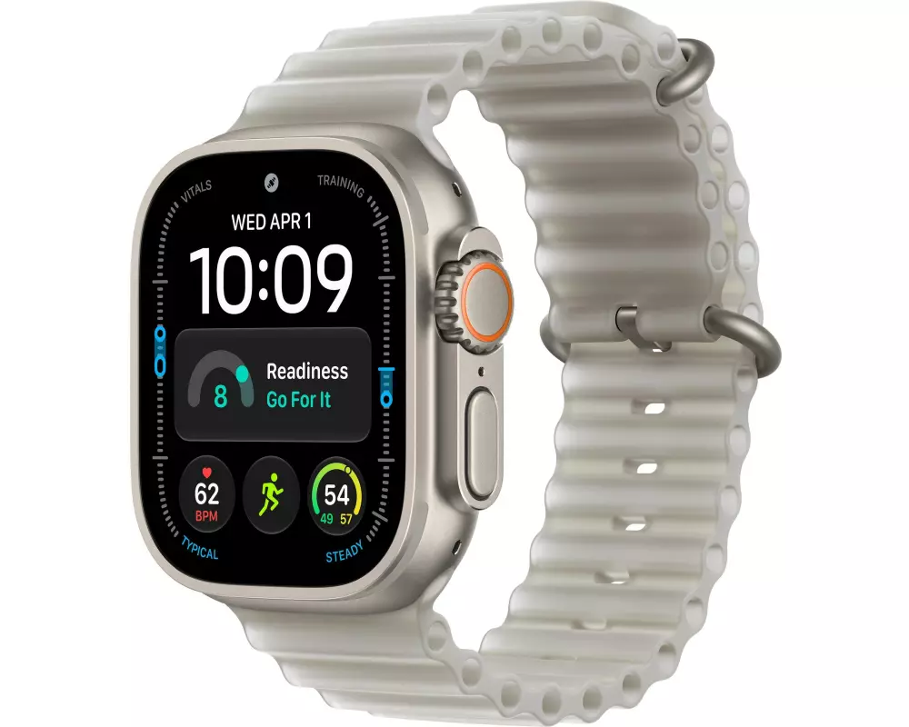 Apple Watch Ultra 4 Natural Titanium Grey Ocean Band