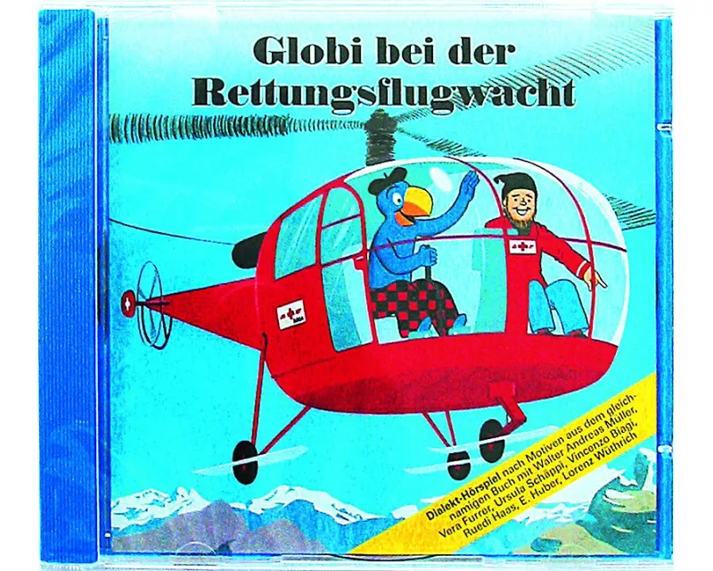 Globi bei der Rettungsflugwacht CD