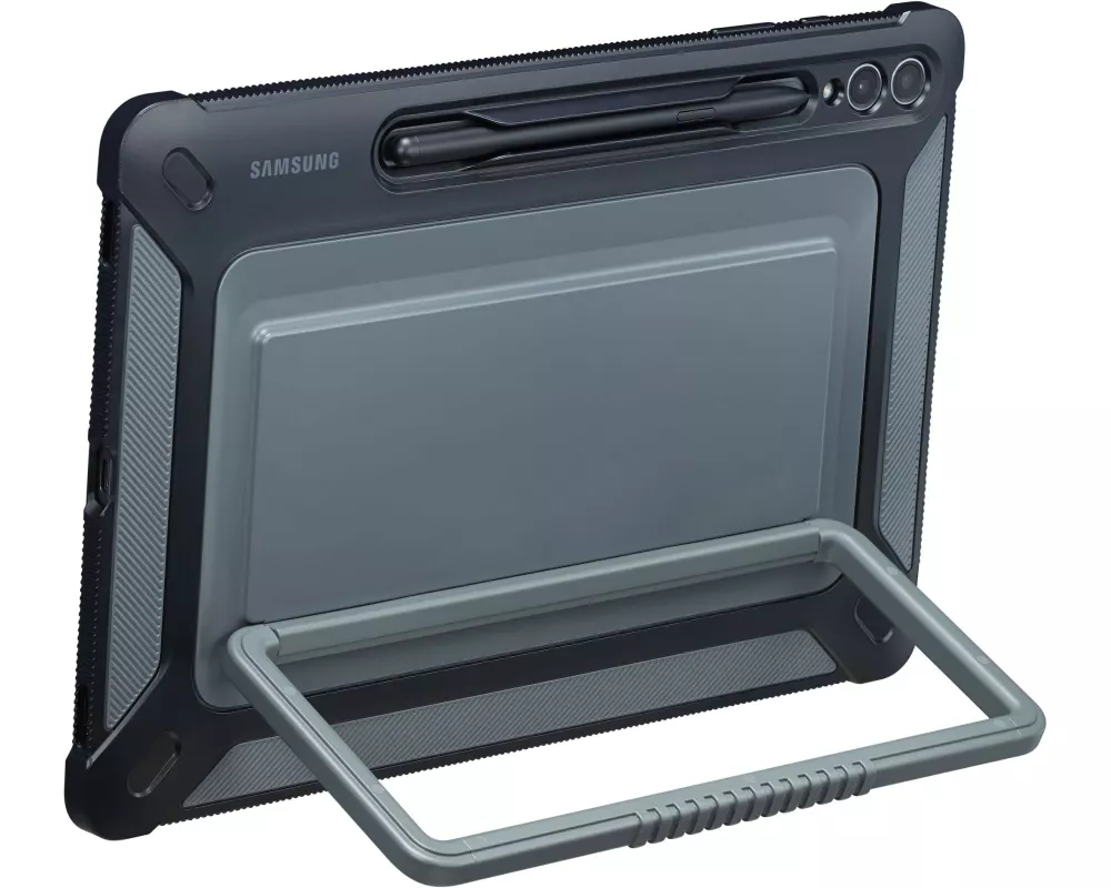 Samsung Tablet Book Cover Outdoor Galaxy Tab S9+ Schwarz