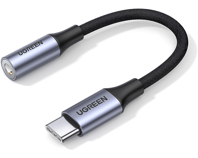 UGREEN Cable USB-C to 3.5mm M/F 80154 Alu Shell with Braided 10cm