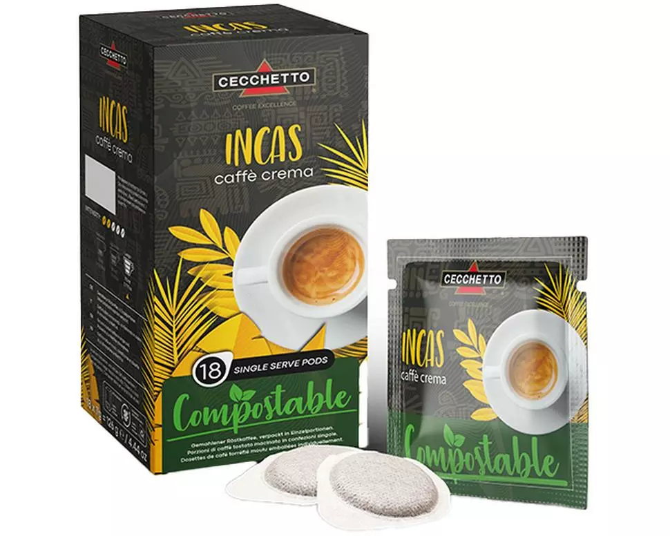 CECCHETTO Incas Caffè Crema E.S.E Pads 18 Stück