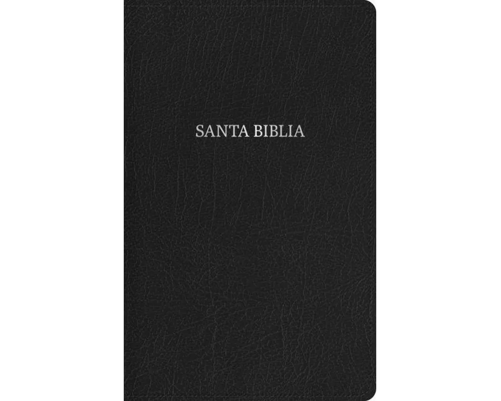 Rvr 1960 Biblia Compacta Letra Grande, Negro Piel Fabricada