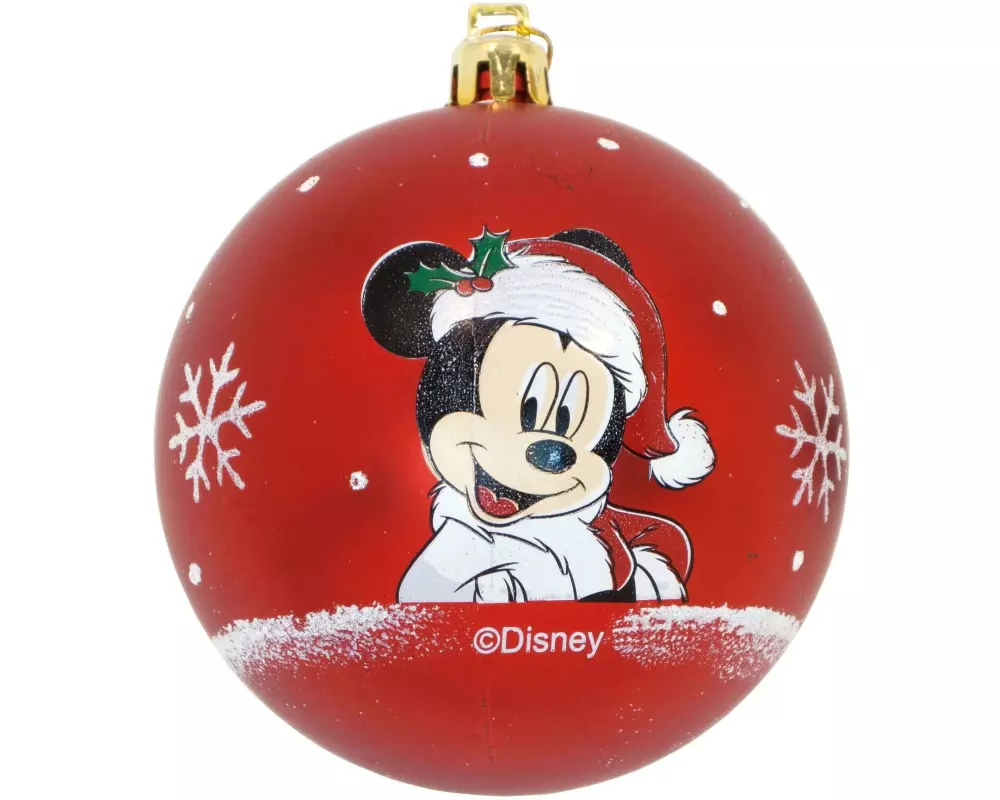 Arditex Weihnachtskugel 10 Stück, Ø 6 cm, Rot, Mickey