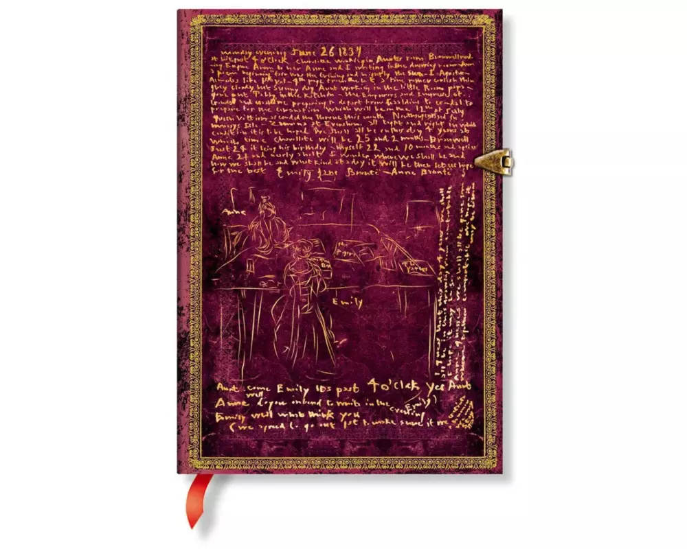 Paperblanks Notizbuch Midi Die Brontë-Geschwister, Liniert
