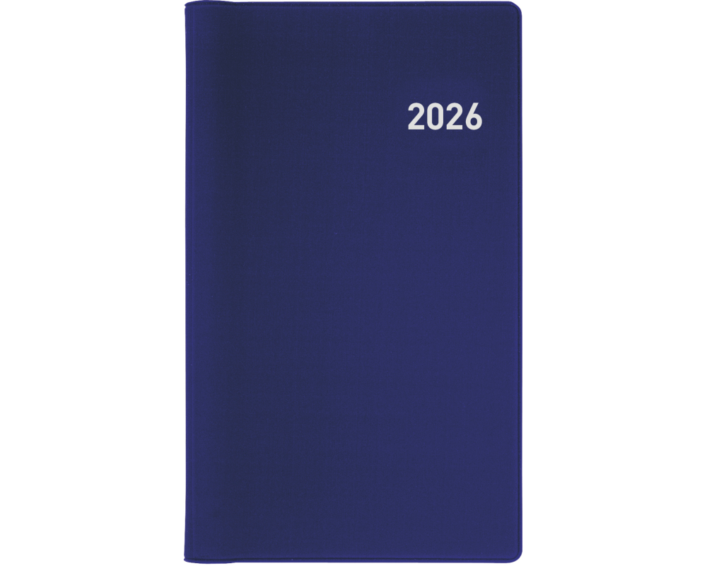 BIELLA TA Bruxelles Wire-O 2026 858773050026U 1W/2S blau ML 8.5x15.3cm