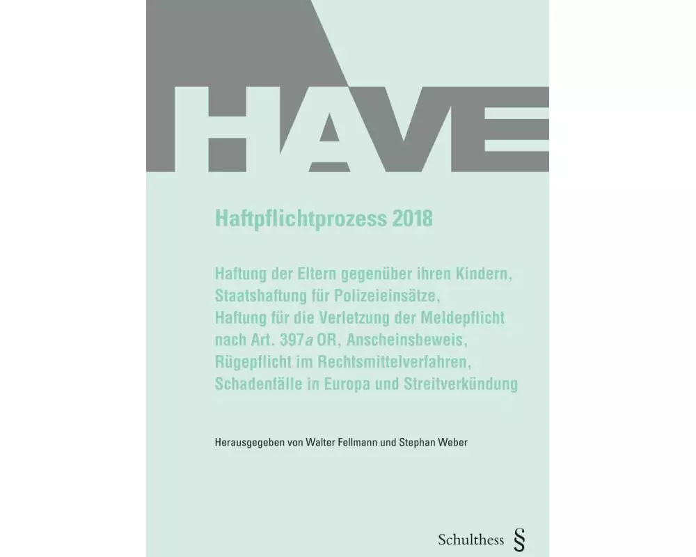 Haftpflichtprozess 2018