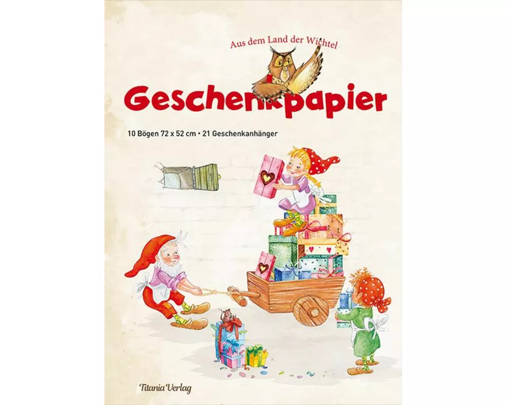 Geschenkpapier - Aus dem Land der Wichtel