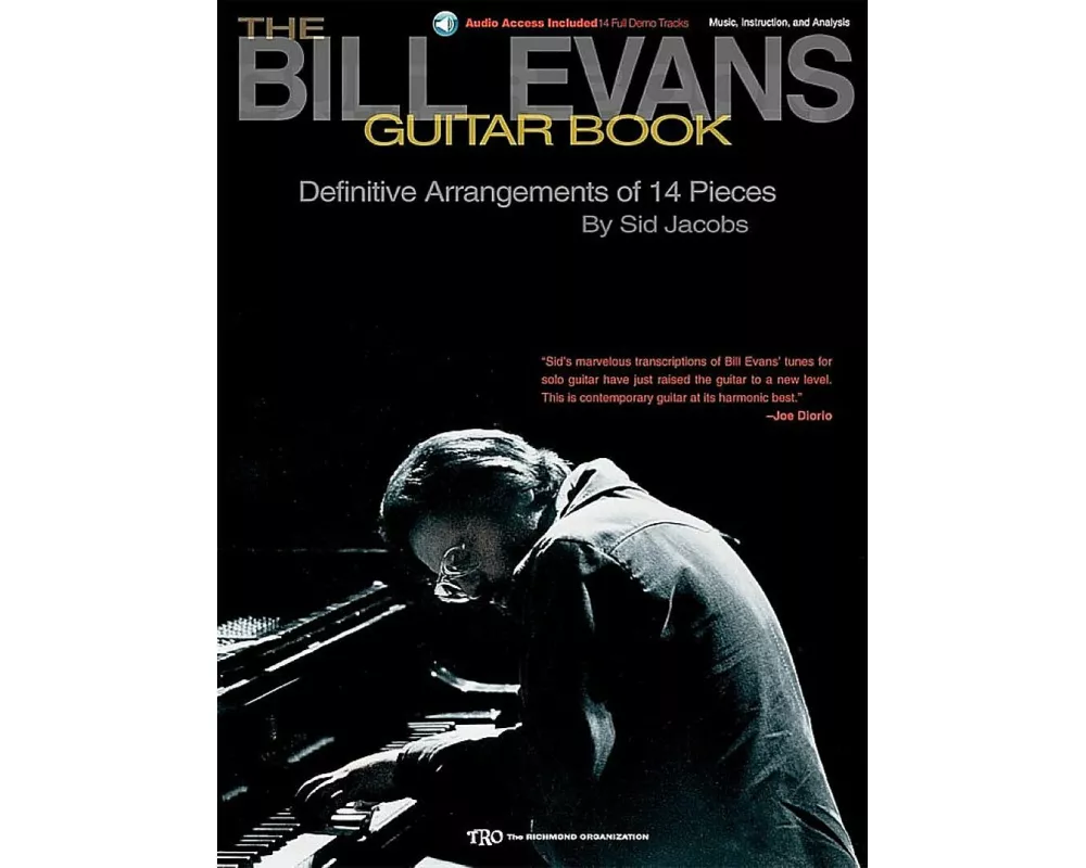 The Bill Evans Guitar Book Definitive Arrangements of 14 Pieces Book/Online Audio