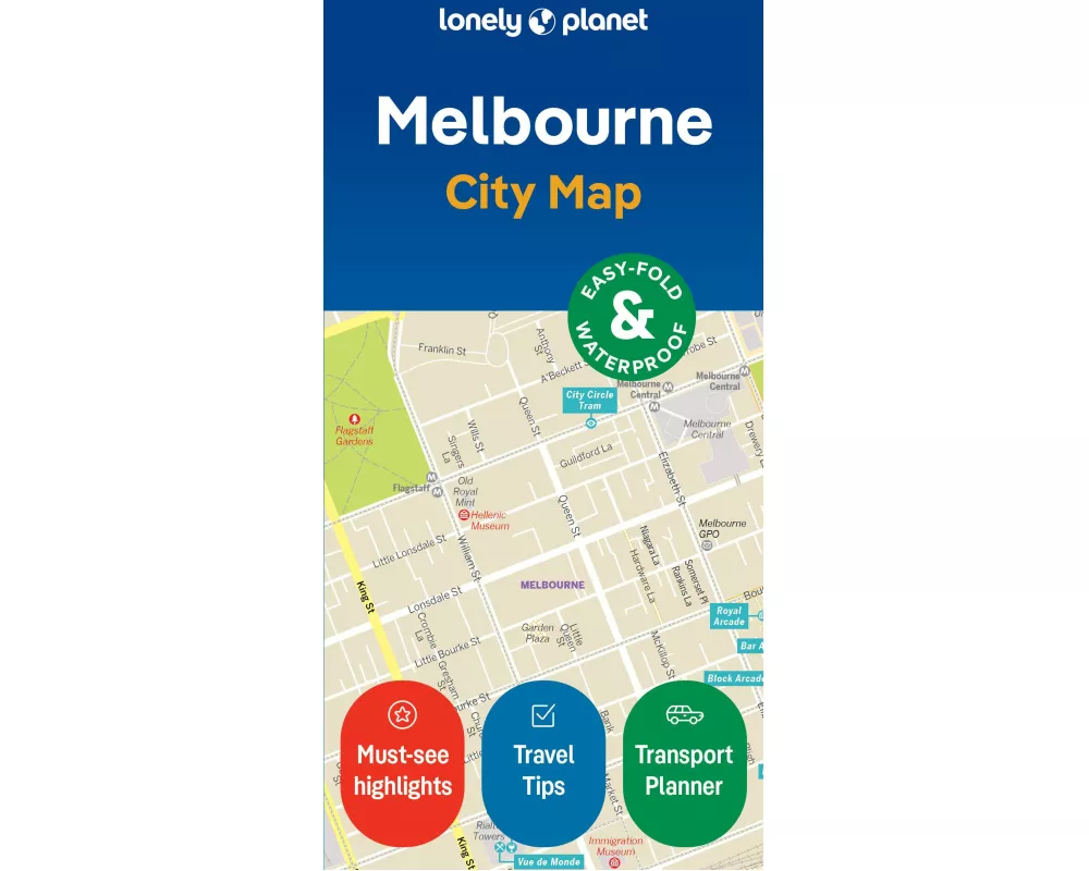 Lonely Planet Melbourne City Map