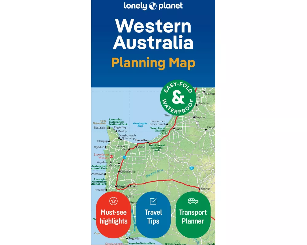 Lonely Planet Western Australia Planning Map
