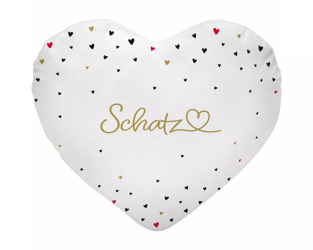 Plüschkissen mit Motiv "Schatz"