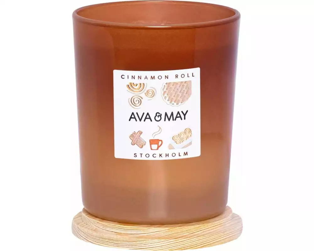 AVA & MAY Duftkerze Cinnamon roll 180 g
