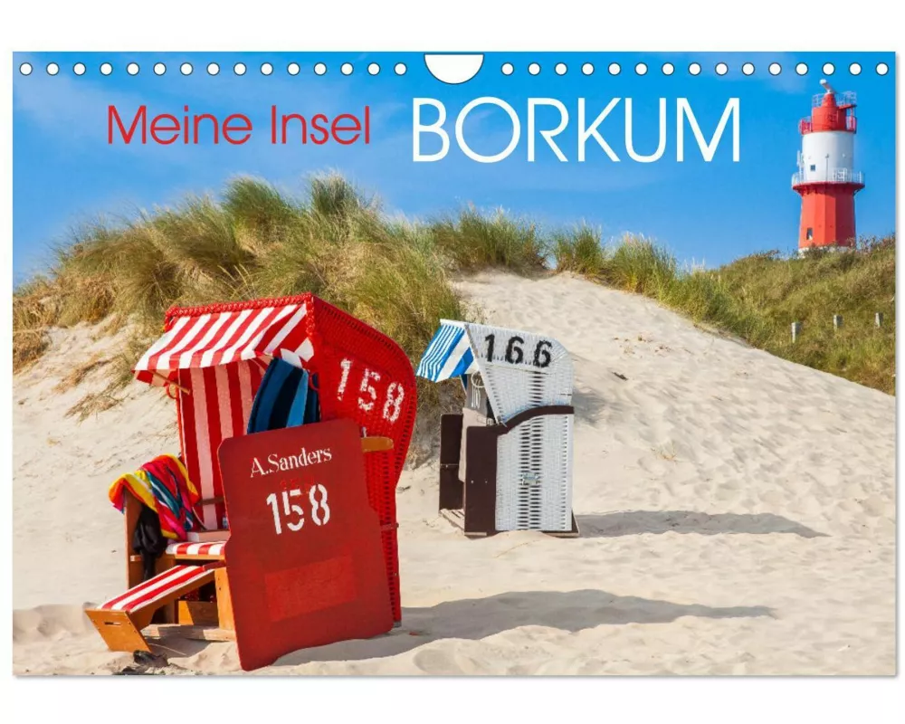 Meine Insel Borkum (Wandkalender 2026 DIN A4 quer), CALVENDO Monatskalender