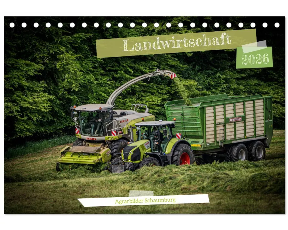 Landwirtschaft 2026 (Tischkalender 2026 DIN A5 quer), CALVENDO Monatskalender