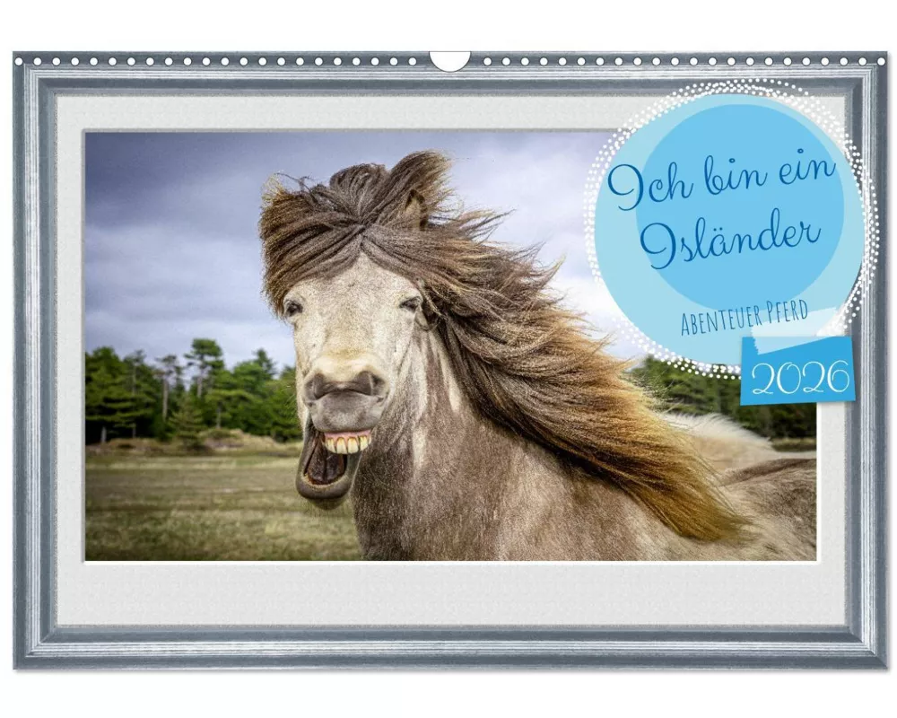 Ich bin ein Isländer (Wandkalender 2026 DIN A3 quer), CALVENDO Monatskalender