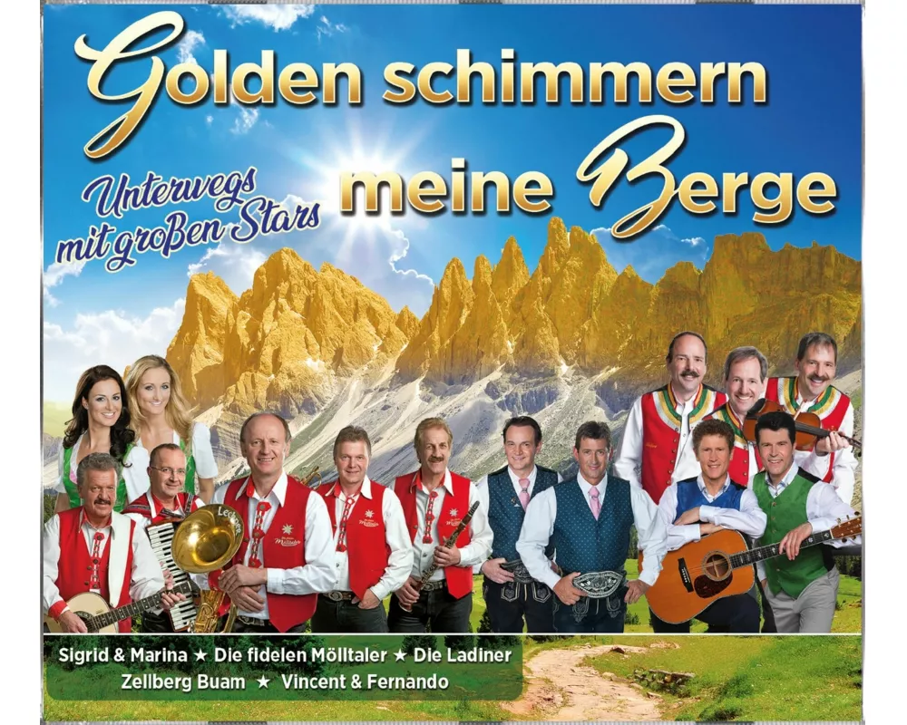 Golden schimmern meine Berge