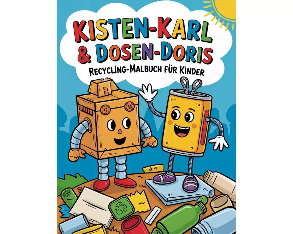 Kisten-Karl & Dosen-Doris: Recycling-Malbuch für Kinder