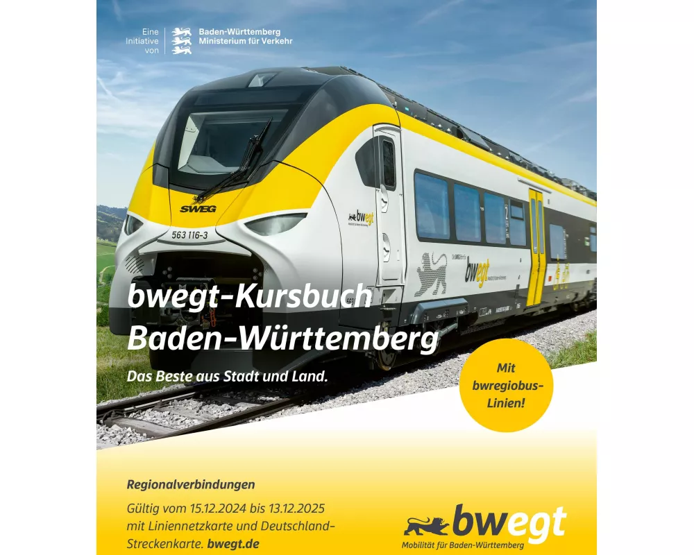 bwegt-Kursbuch Baden-Württemberg 2025