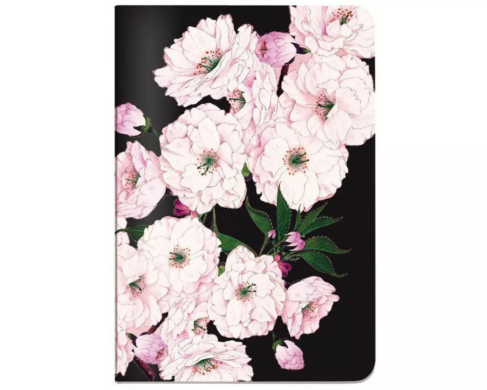 Heft A5 de Luxe Cherry Blossom black
