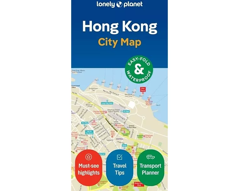 Lonely Planet Hong Kong City Map