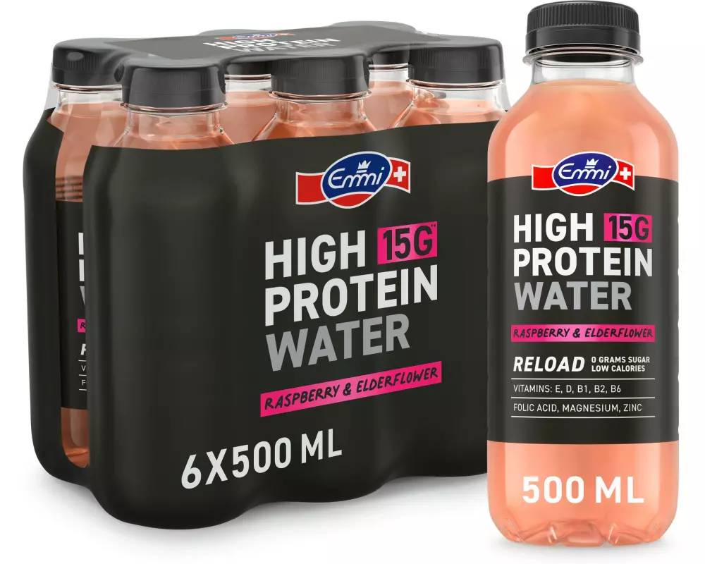 High Protein Water High Protein Water Himbeere Holunder 6 x 500 ml