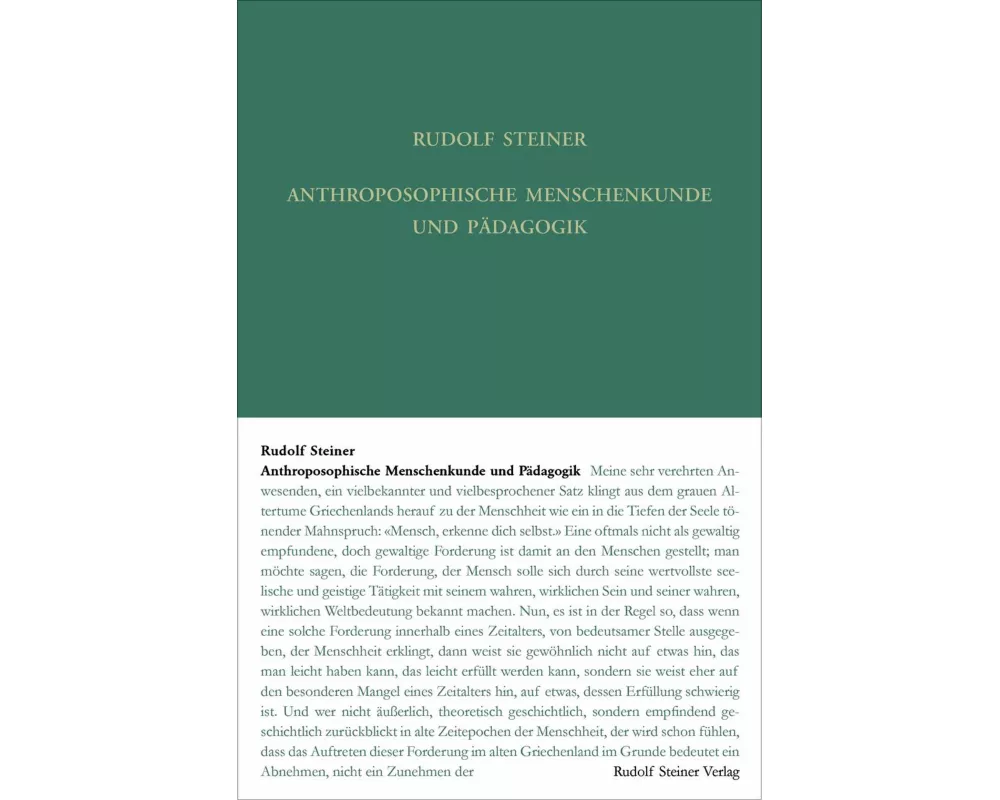 Anthroposophische Menschenkunde und Pädagogik