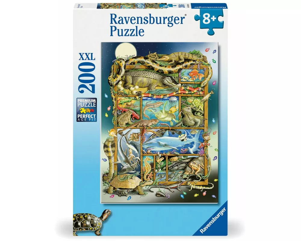 Kinderpuzzle 200 XXL Teile - Reptilien im Regal