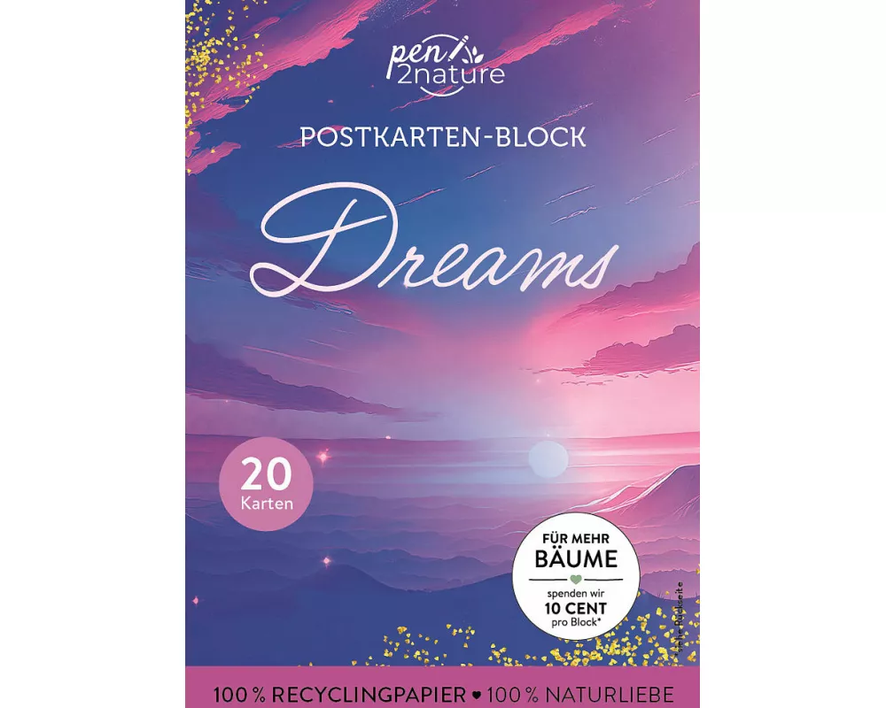 Postkartenblock Dreams