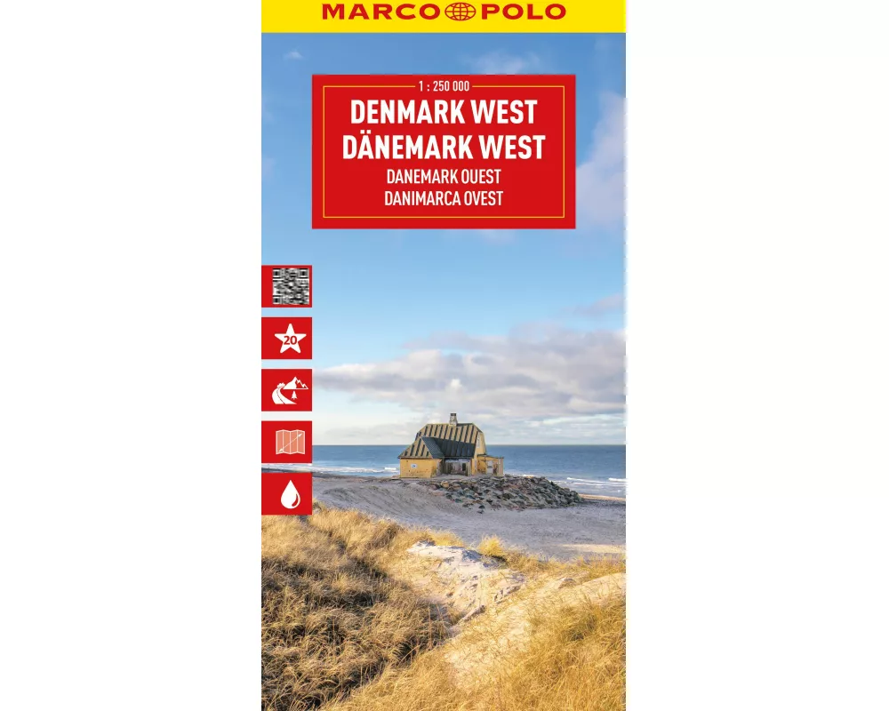 MARCO POLO Reisekarte Dänemark West 1:225.000