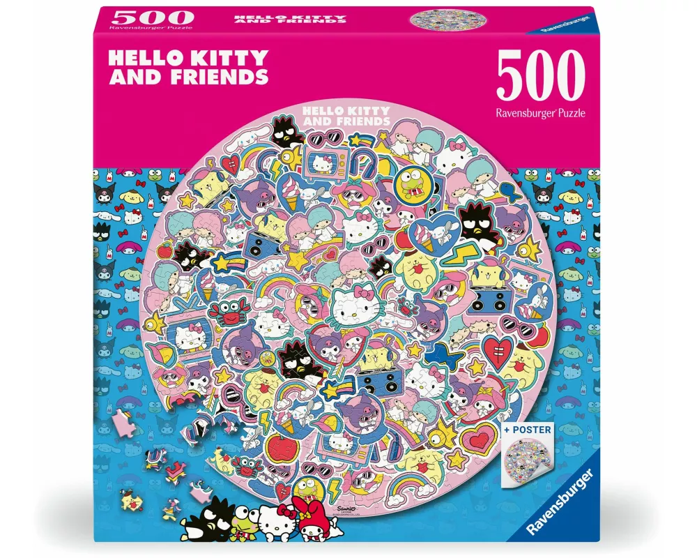 Erwachsenenpuzzle 500 Teile - Hello Kitty and Friends