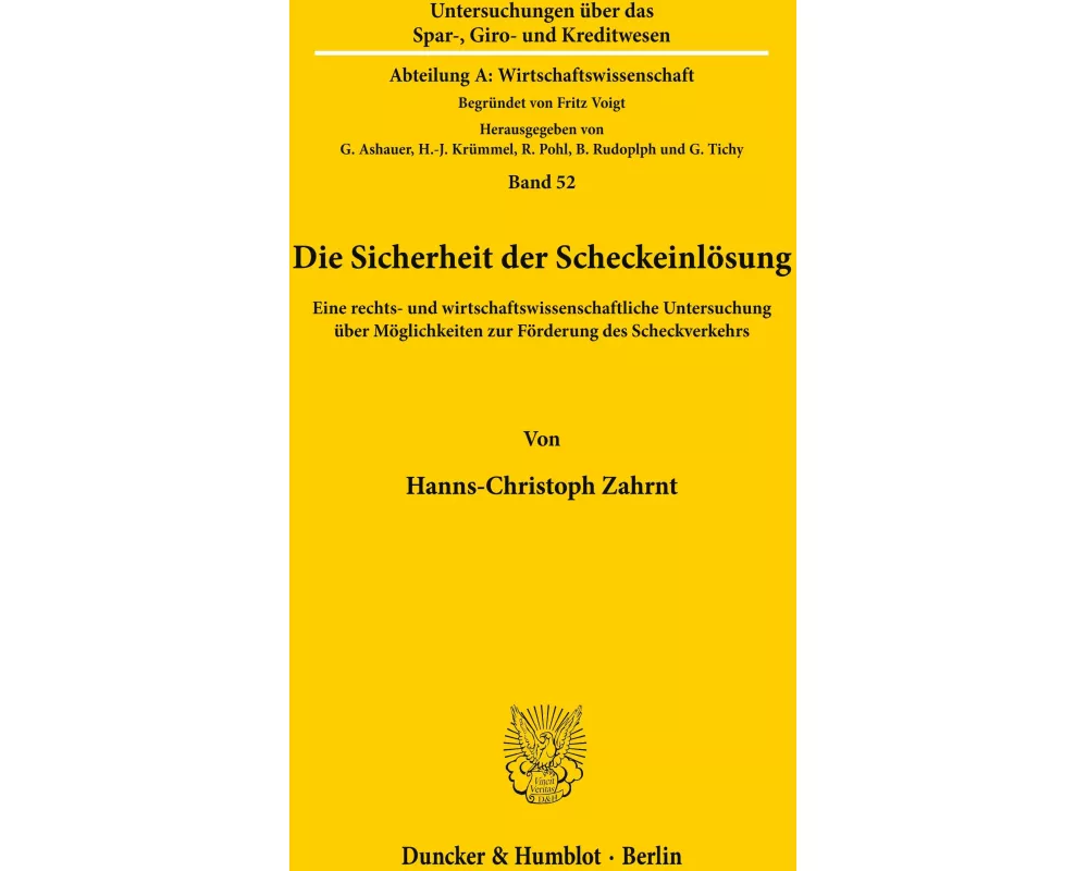 Die Sicherheit der Scheckeinlösung
